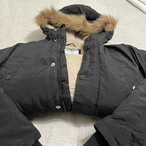 Old navy black Sherpa coat used a couple of times